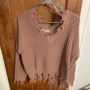 Love tree nude/pink sweater